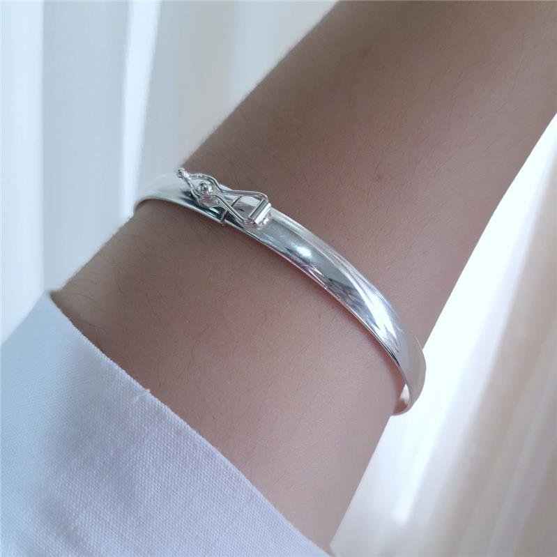 BRACELETE PRATA 925 LISO 6 MM