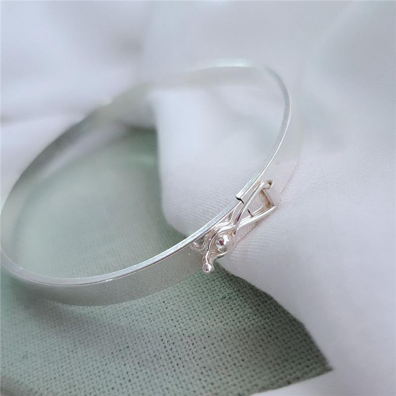 BRACELETE PRATA 925 LISO OVAL