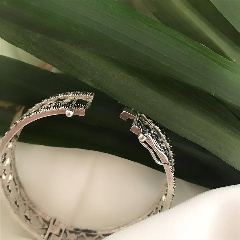 BRACELETE PRATA 925 LOSANGOS COM MARCASSITA