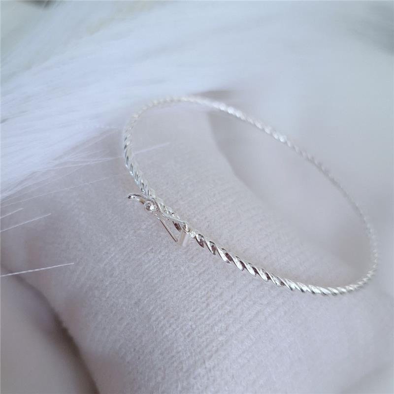 BRACELETE PRATA 925 TORCIDO CORDA