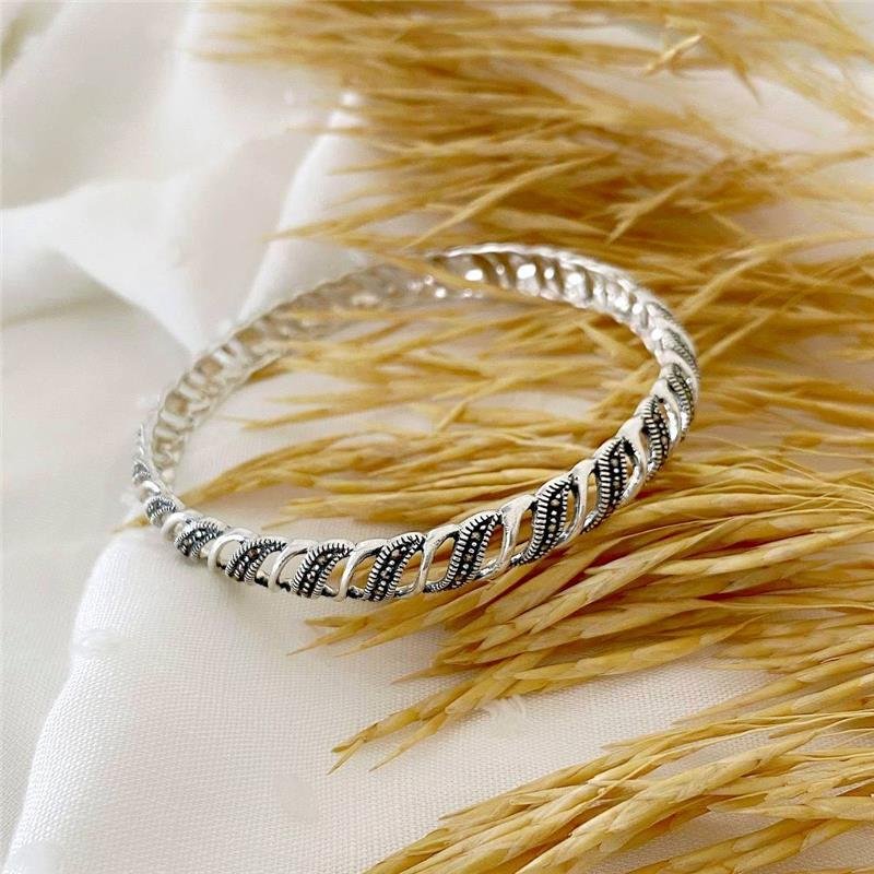 BRACELETE PRATA 925 VOLTAS COM MARCASSITA