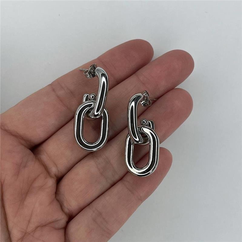 BRINCO AÇO INOX ELOS DUPLOS