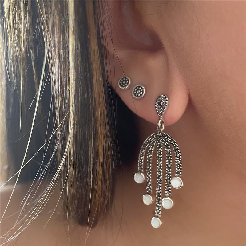 BRINCO LINHAS COM MADRE PÉROLA E MARCASSITAS