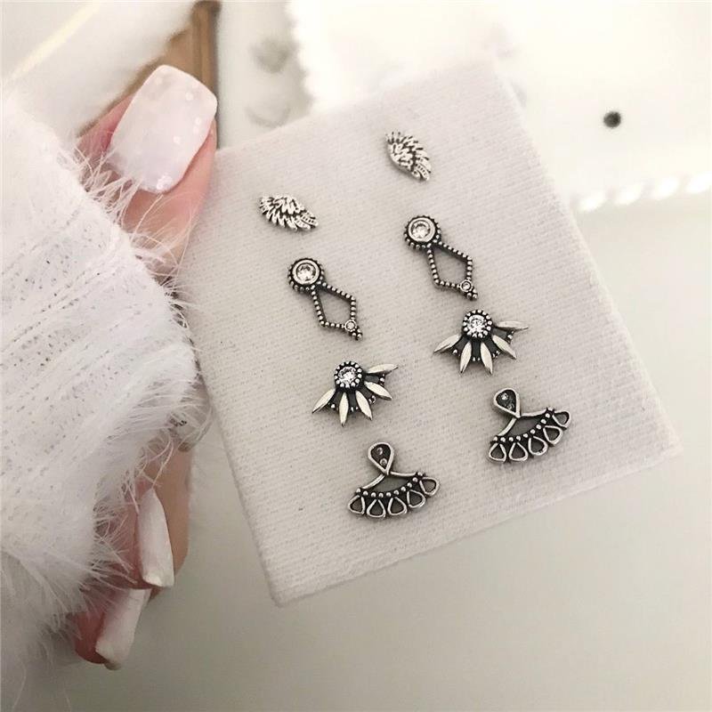 BRINCO PRATA 925 LEQUE GOTA PEQUENO