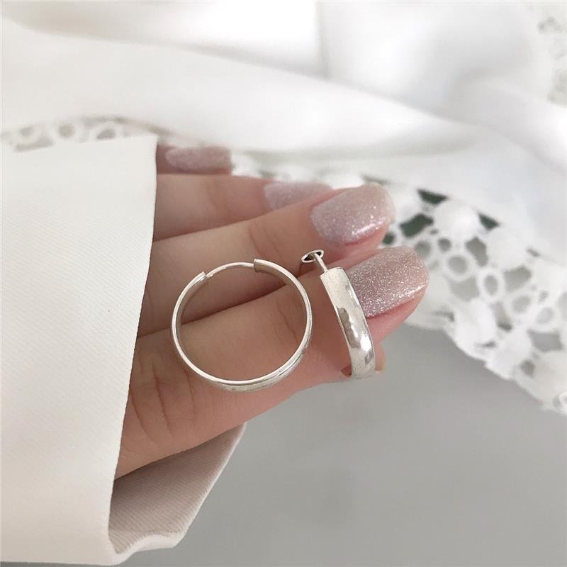 BRINCO PRATA 925 ARGOLA ABAULADA GRANDE