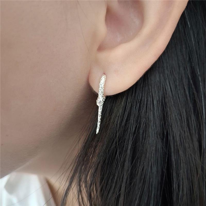 BRINCO PRATA 925 ARGOLA COBRA