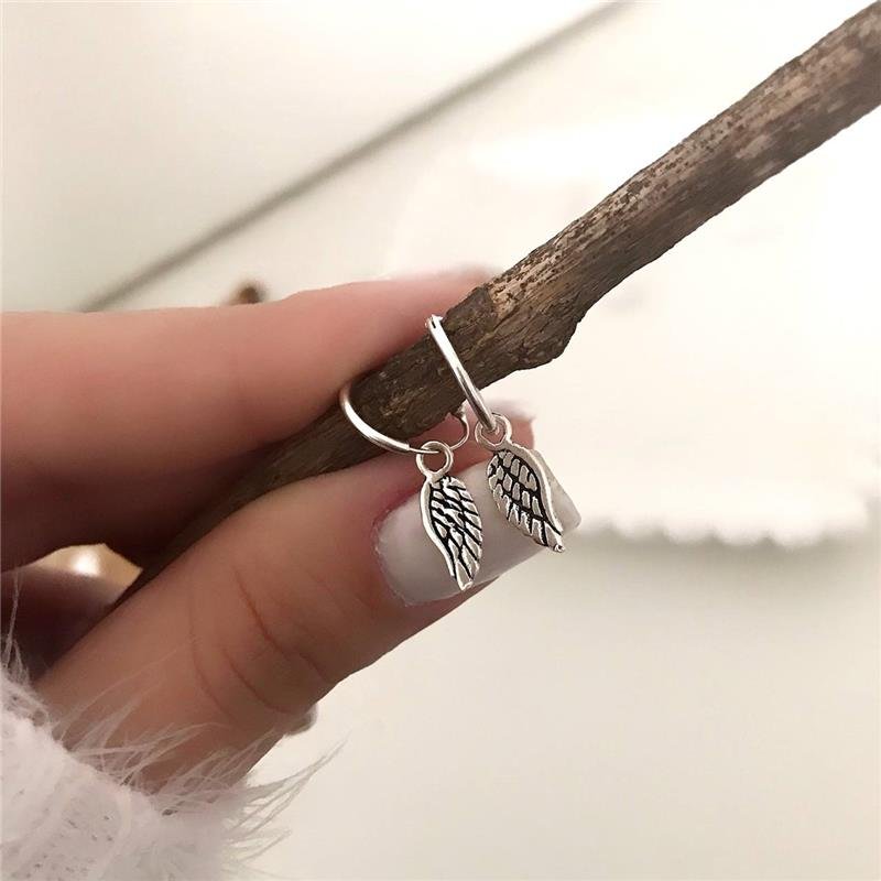 BRINCO PRATA 925 ARGOLA COM ASA