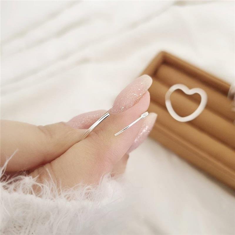 BRINCO PRATA 925 ARGOLA CORAÇÃO 2,5 CM