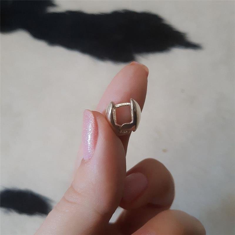 BRINCO PRATA 925 ARGOLA CORAÇÃO DUPLO GRANDE