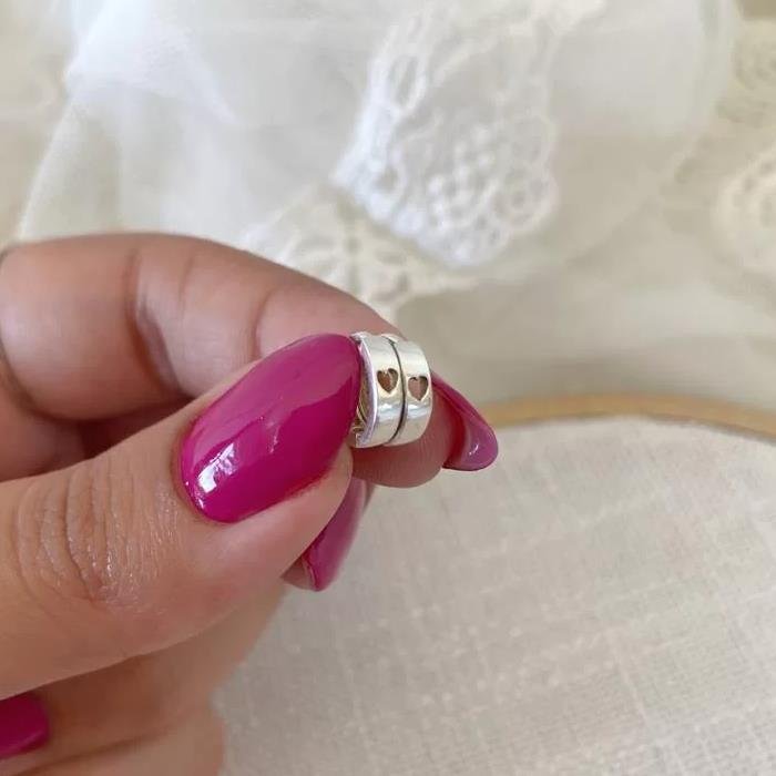 BRINCO PRATA 925 ARGOLA CORAÇÃO GRANDE