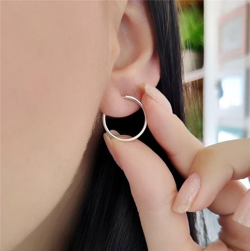 BRINCO PRATA 925 ARGOLA FINA 1,5 CM