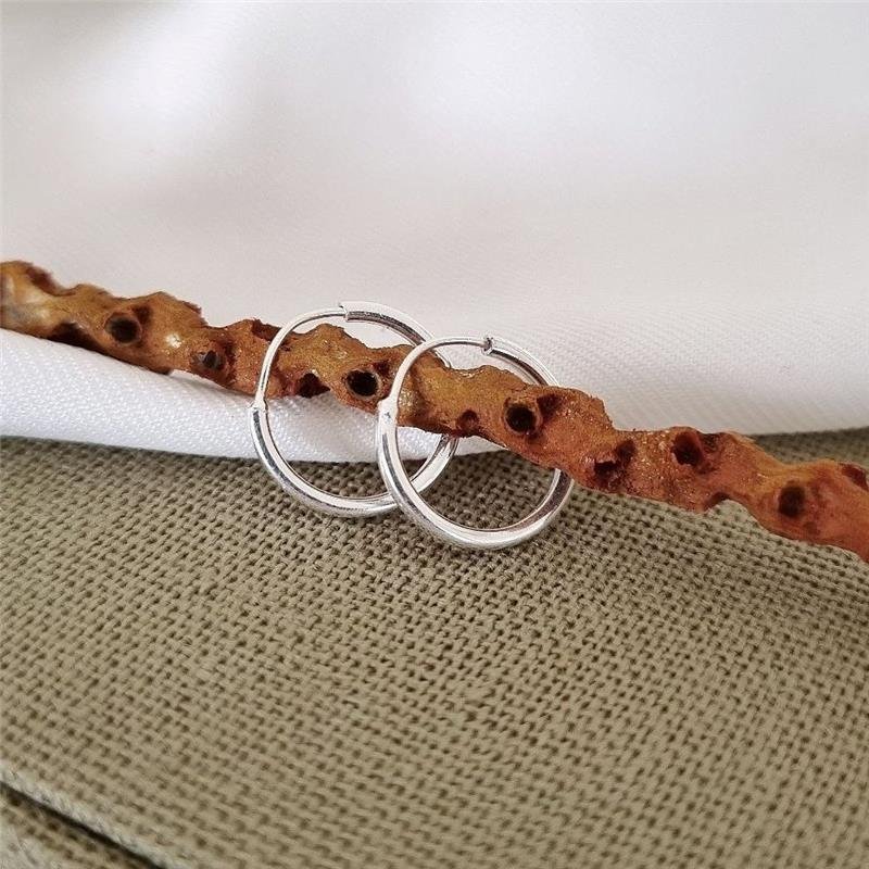 BRINCO PRATA 925 ARGOLA FINA 1 CM