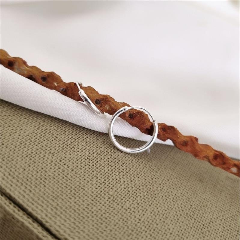 BRINCO PRATA 925 ARGOLA FINA 1 CM