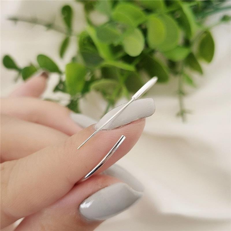 BRINCO PRATA 925 ARGOLA FINA 5 CM