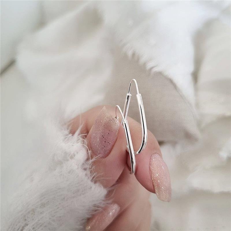 BRINCO PRATA 925 ARGOLA GOTA 1,5 CM