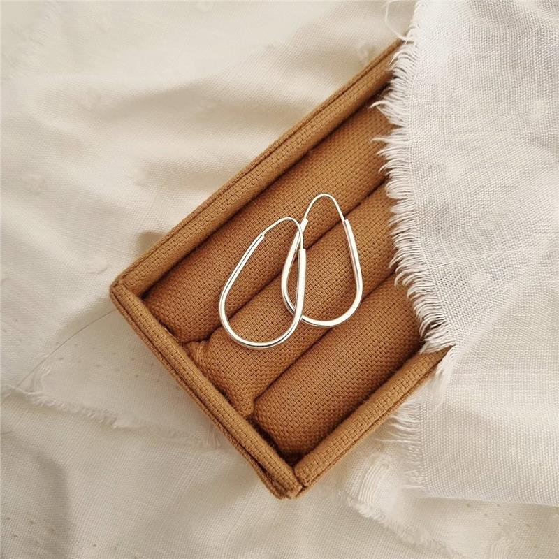 BRINCO PRATA 925 ARGOLA GOTA 1,5 CM