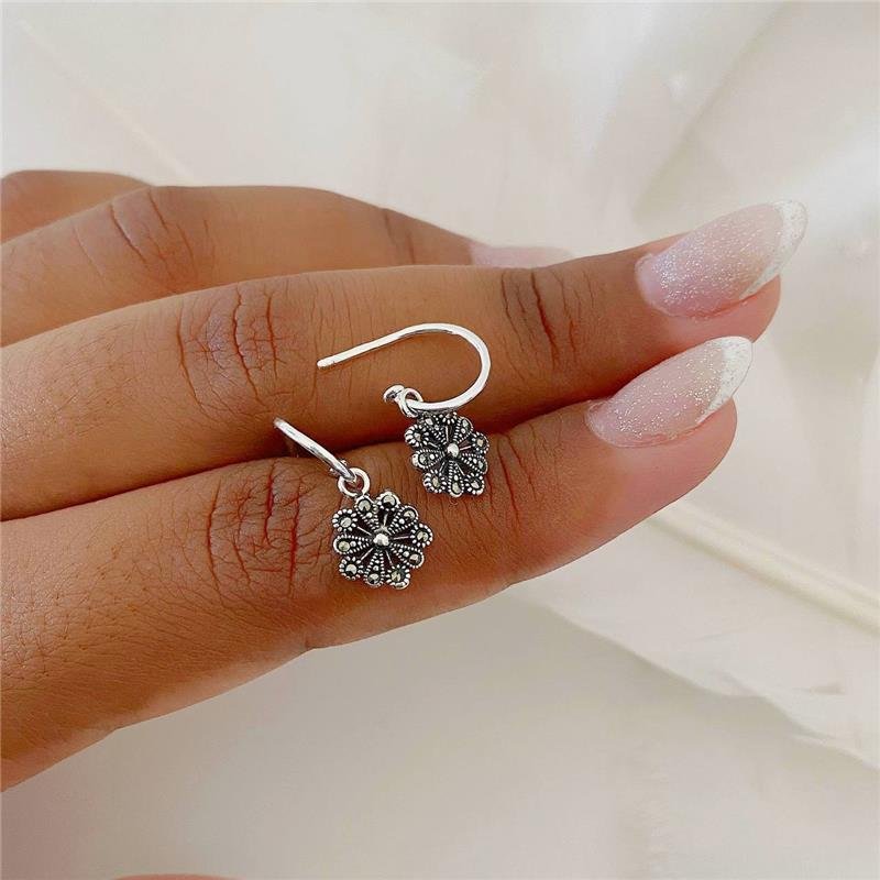 BRINCO PRATA 925 ARGOLA MARGARIDA 