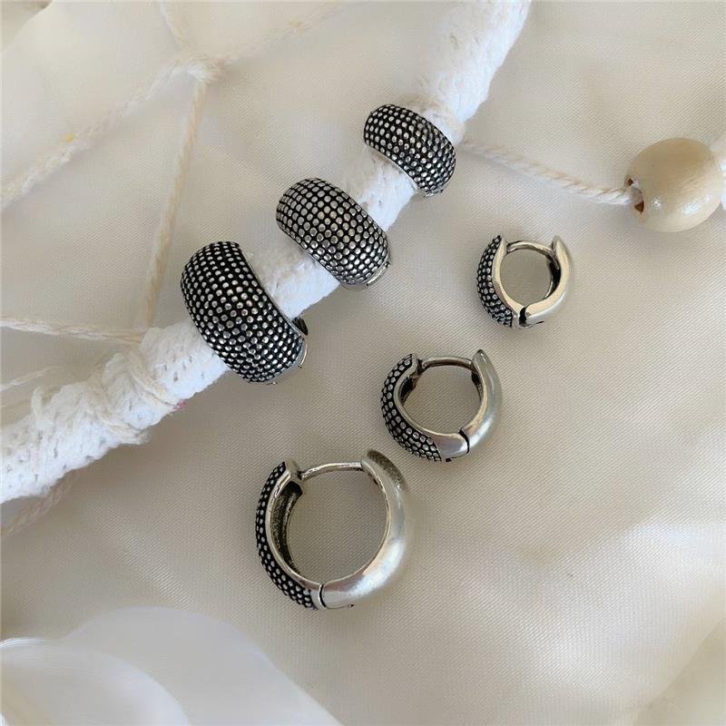 BRINCO PRATA 925 ARGOLA ROCOCÓ GRANDE