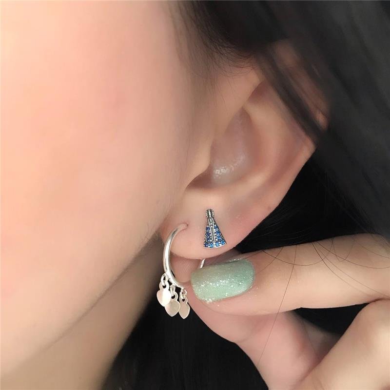 BRINCO PRATA 925 ARGOLA TRÊS CORAÇÕES GRANDE