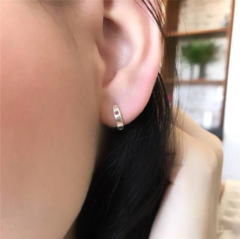 BRINCO PRATA 925 ARGOLA TREVO GRANDE