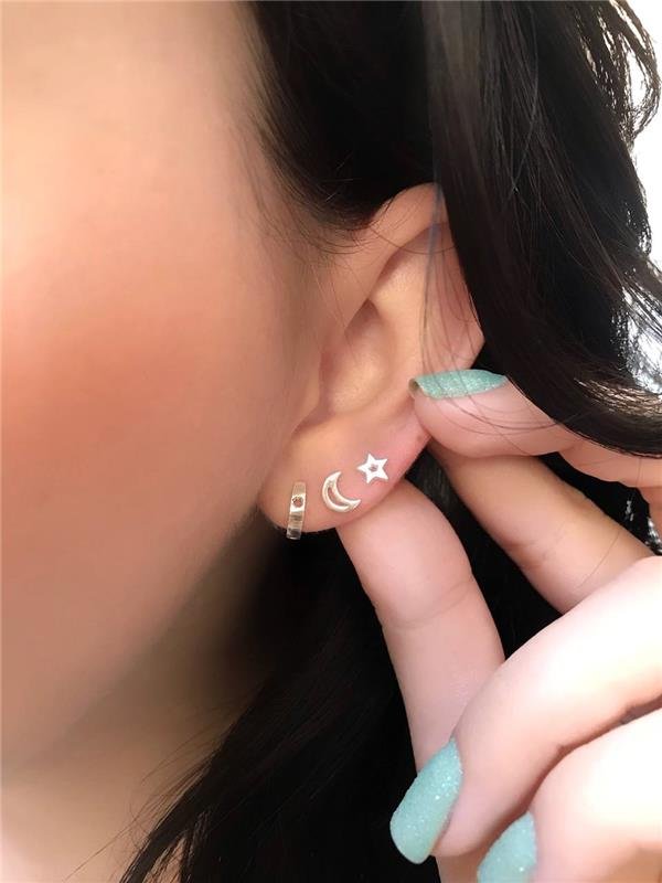 BRINCO PRATA 925 ARGOLA TREVO GRANDE