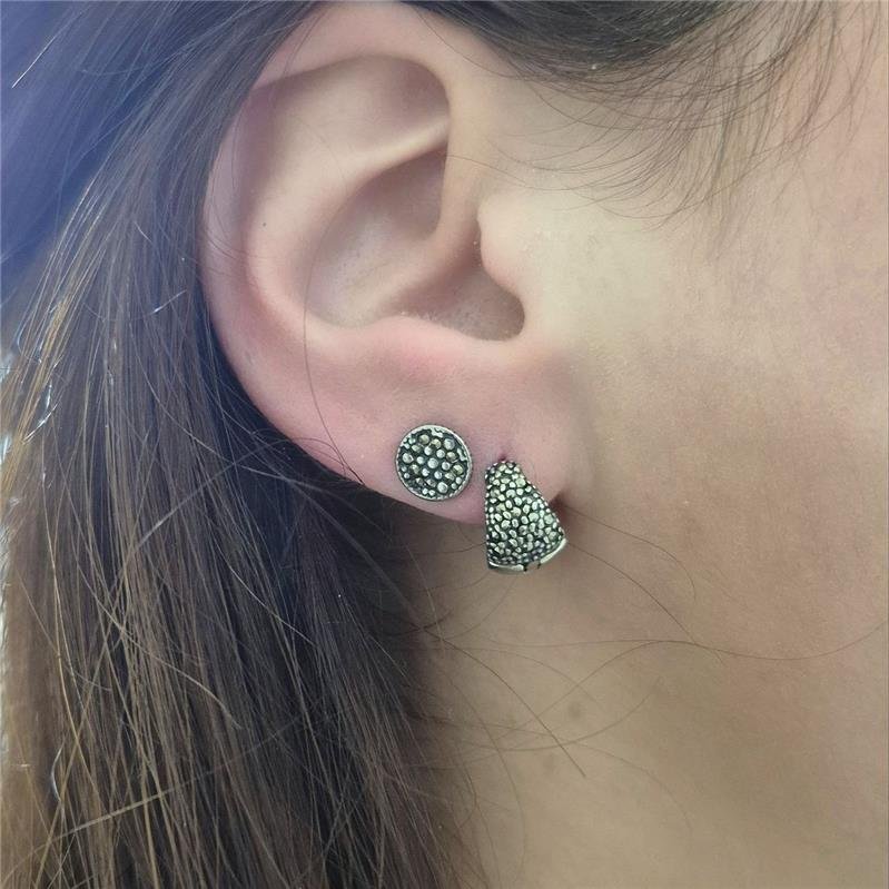 BRINCO PRATA 925 ARGOLA TRIANGULAR MÉDIA