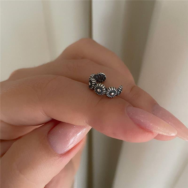 BRINCO PRATA 925 BALI PIERCING FAKE FLORZINHAS