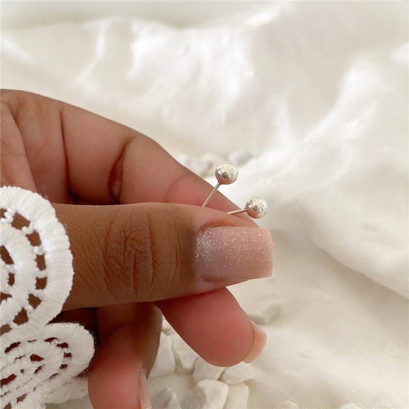 BRINCO PRATA 925 BOLINHA LISA 5MM