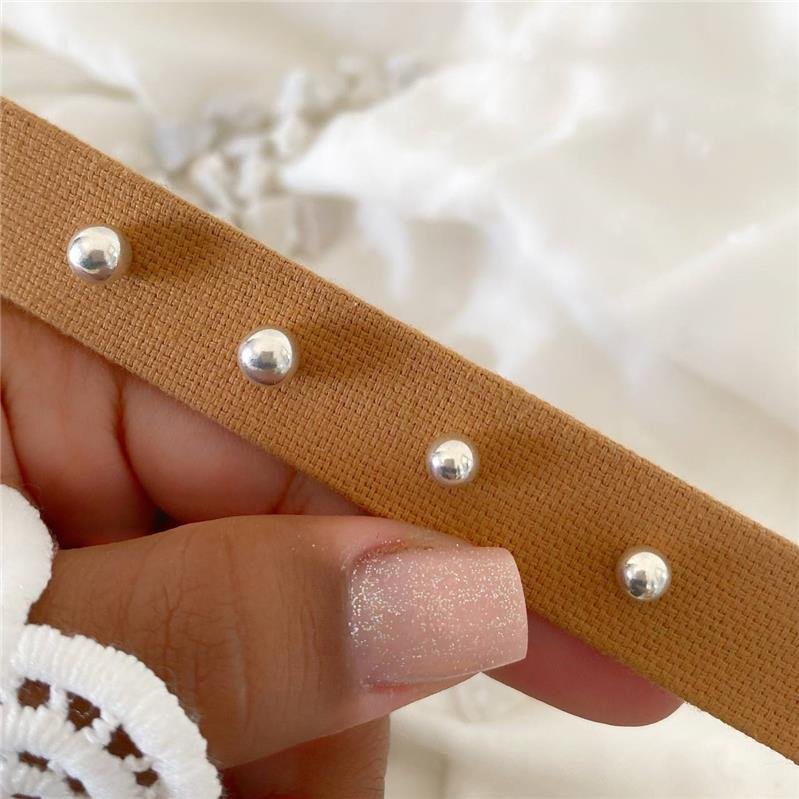 BRINCO PRATA 925 BOLINHA LISA 5MM