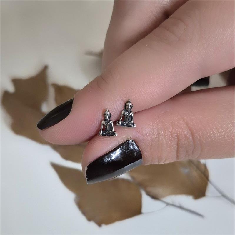 BRINCO PRATA 925 BUDA SENTADO