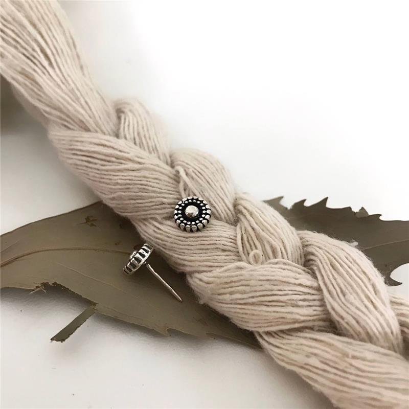 BRINCO PRATA 925 CÍRCULO COM BOLINHA