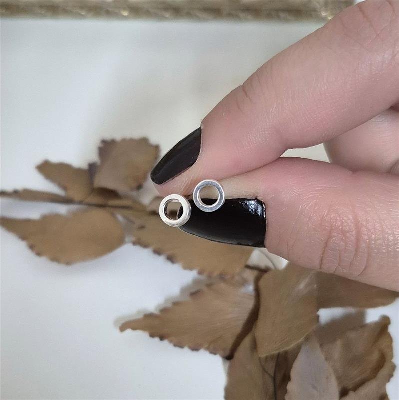 BRINCO PRATA 925 CIRCULO LISO PEQUENO