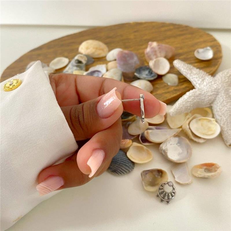 BRINCO PRATA 925 CÍRCULOS COM DETALHES