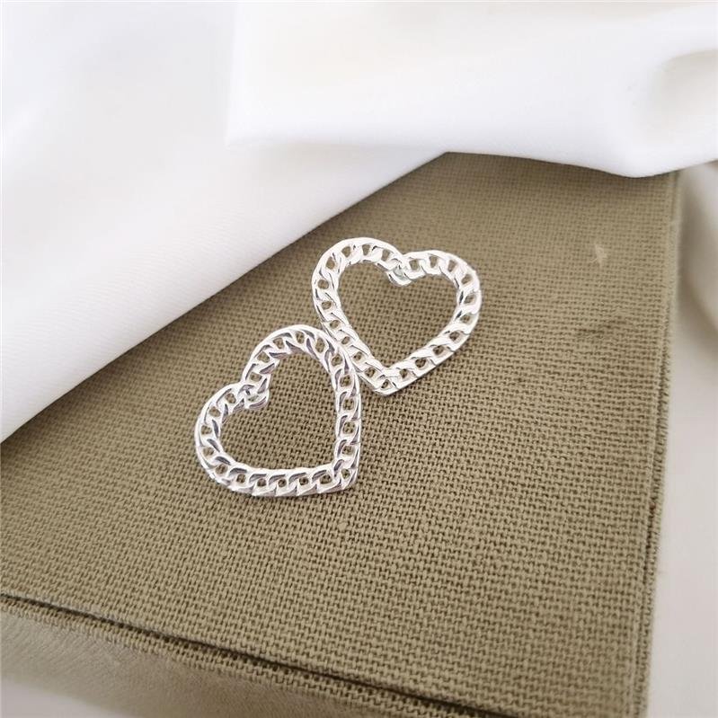 BRINCO PRATA 925 CORAÇÃO CORRENTE