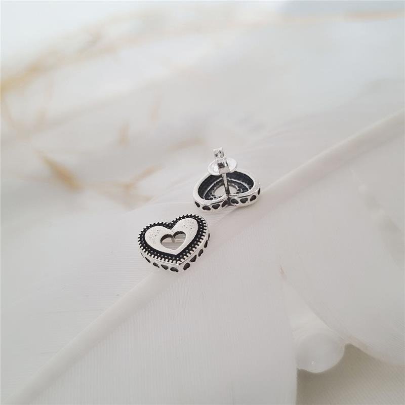 BRINCO PRATA 925 CORAÇÃO TRÊS CAMADAS