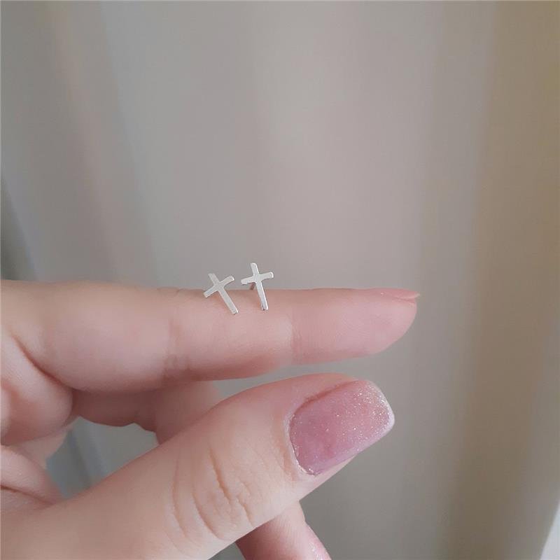 BRINCO PRATA 925 CRUZ LISA MÉDIA