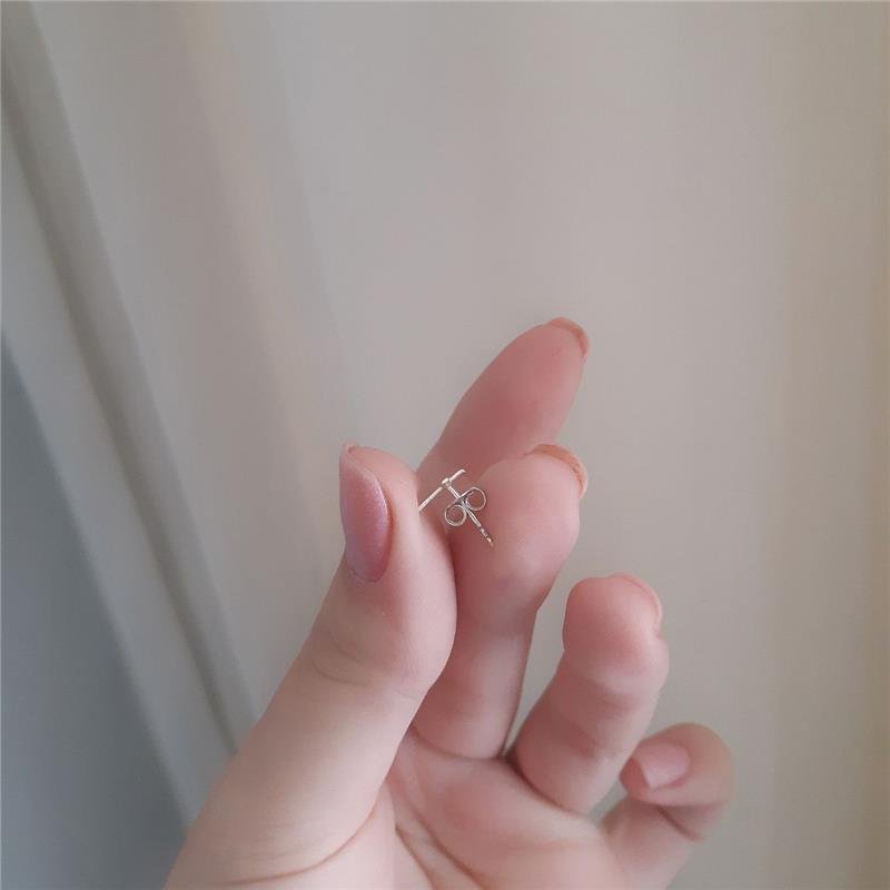 BRINCO PRATA 925 CRUZ LISA MÉDIA