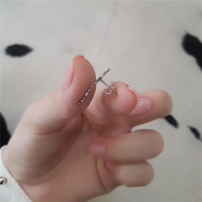 BRINCO PRATA 925 EAR CUFF ESTRELAS VAZADAS