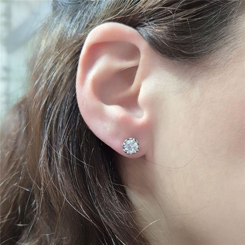 BRINCO PRATA 925 EAR JACKET PONTO LUZ COM PENAS