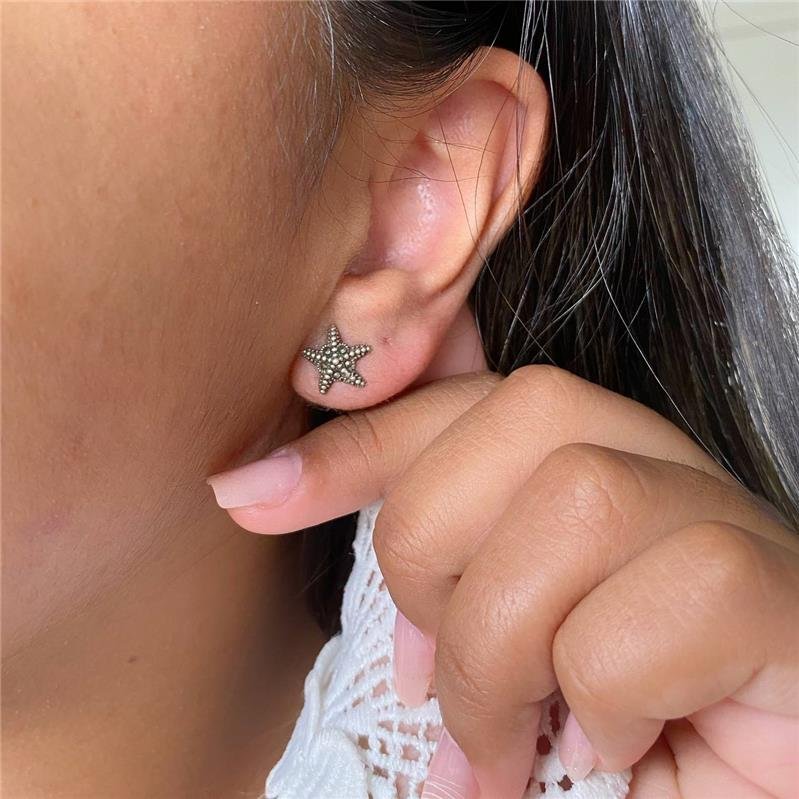 BRINCO PRATA 925 ESTRELA DO MAR