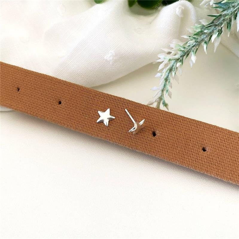 BRINCO PRATA 925 ESTRELA LISA GRANDE