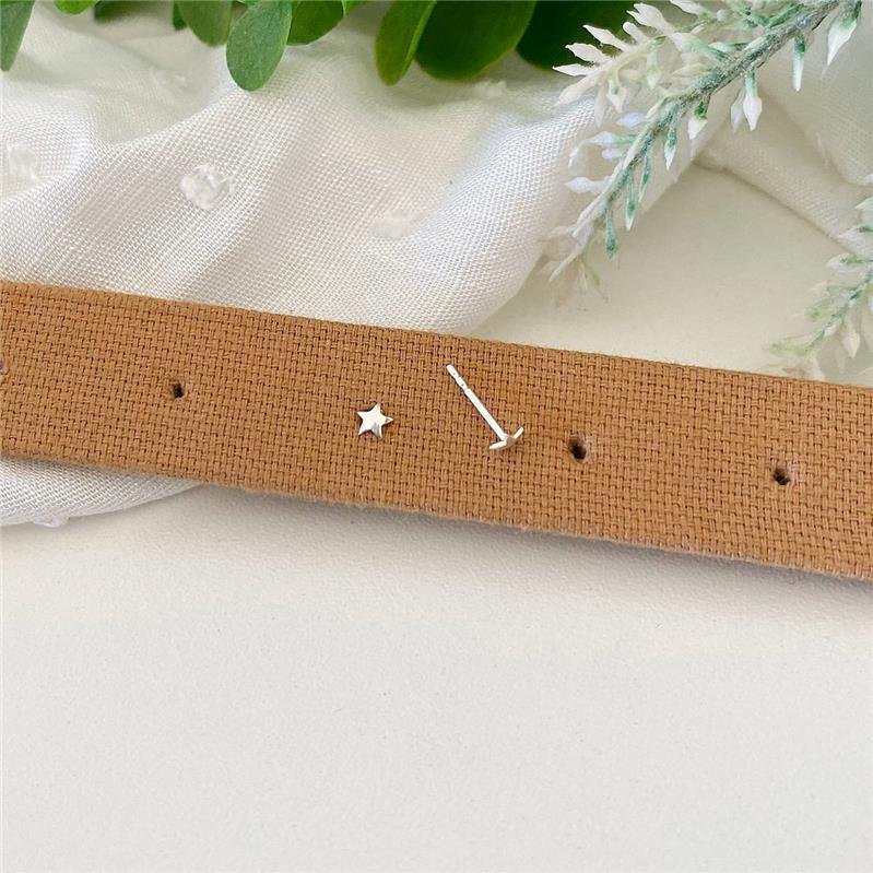 BRINCO PRATA 925 ESTRELA LISA PEQUENA