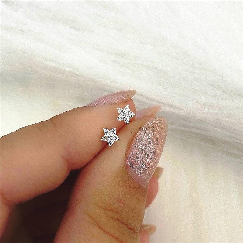 BRINCO PRATA 925 ESTRELA PEQUENA