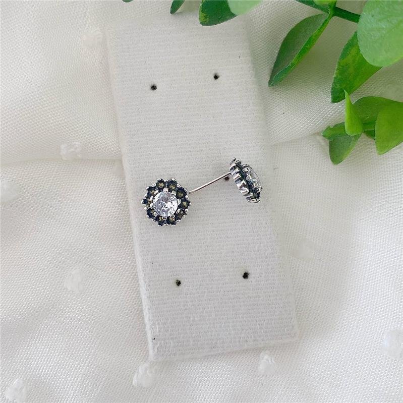 BRINCO PRATA 925 FLOR DE PEDRAS