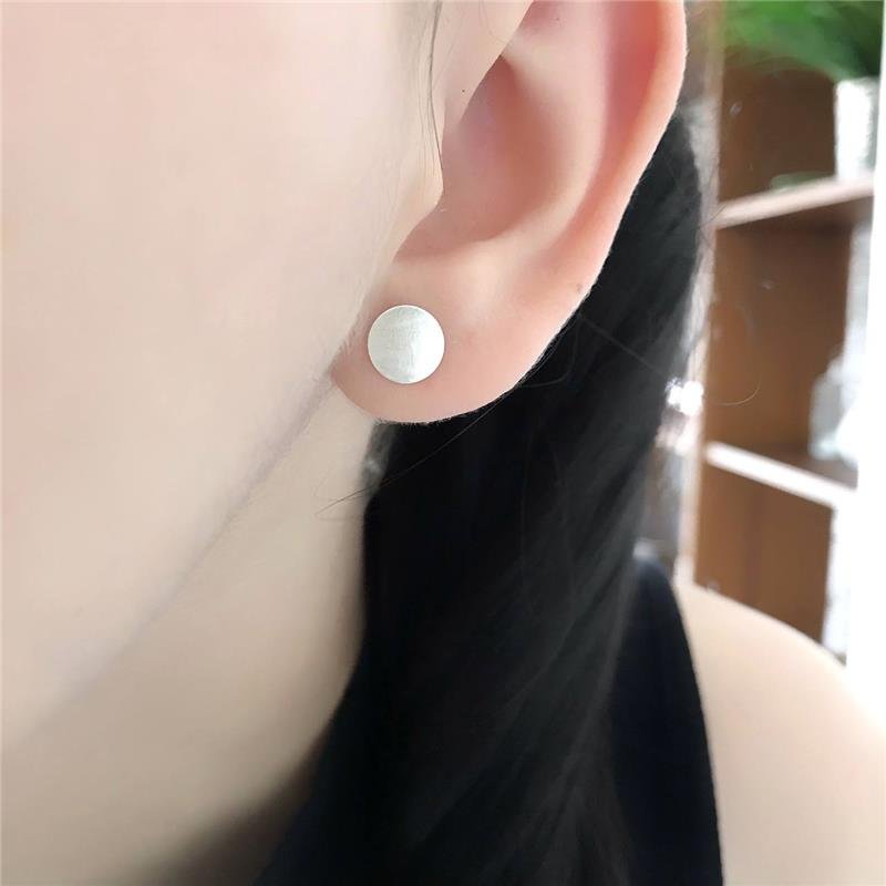 BRINCO PRATA 925 GEOMÉTRICO CÍRCULO LISO G