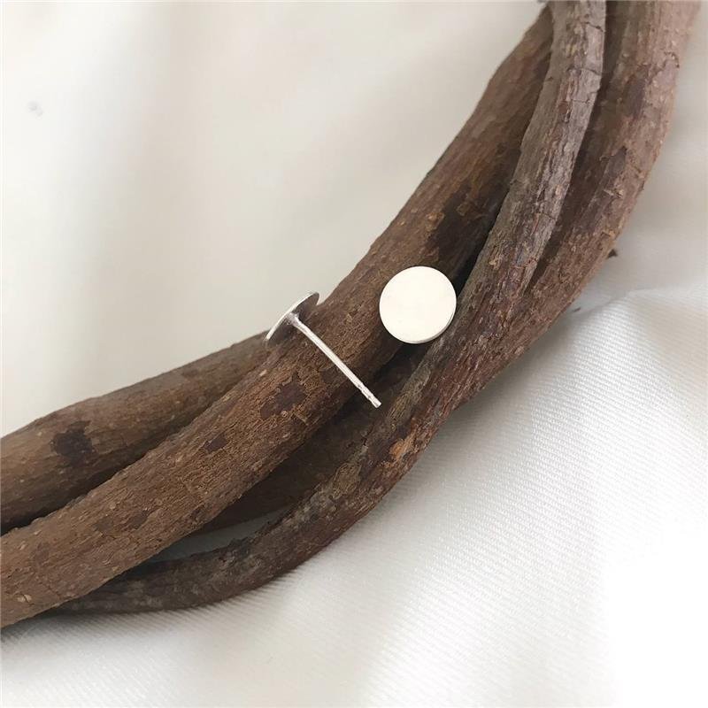 BRINCO PRATA 925 GEOMÉTRICO CÍRCULO LISO G