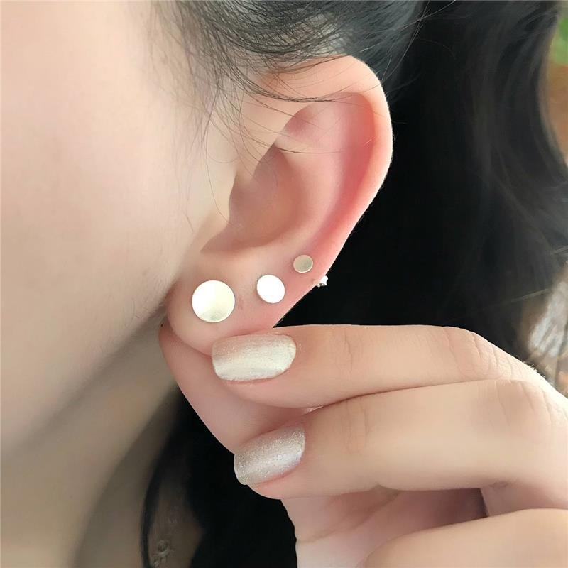 BRINCO PRATA 925 GEOMÉTRICO CÍRCULO LISO G