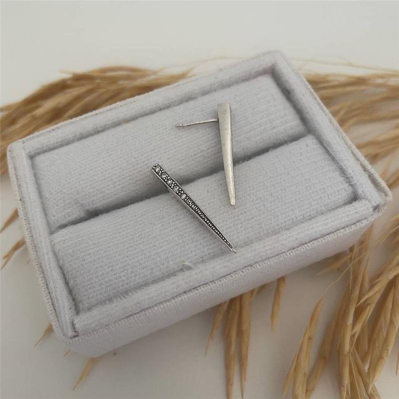 BRINCO PRATA 925 GEOMÉTRICO TRIANGULAR GRANDE