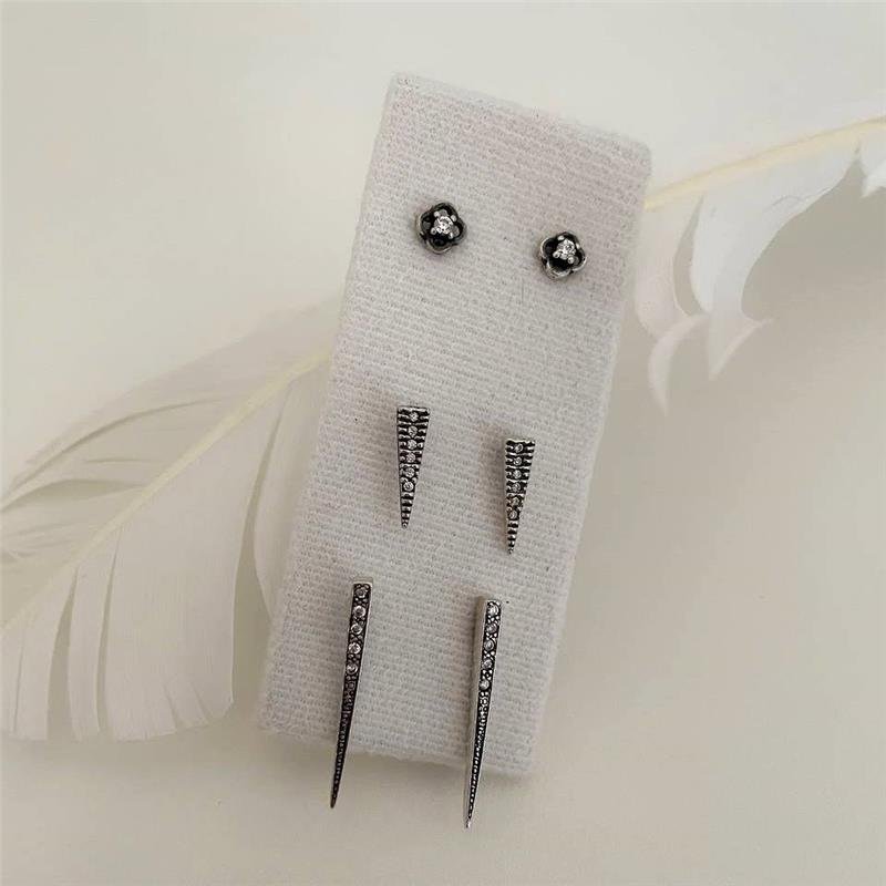 BRINCO PRATA 925 GEOMÉTRICO TRIANGULAR GRANDE