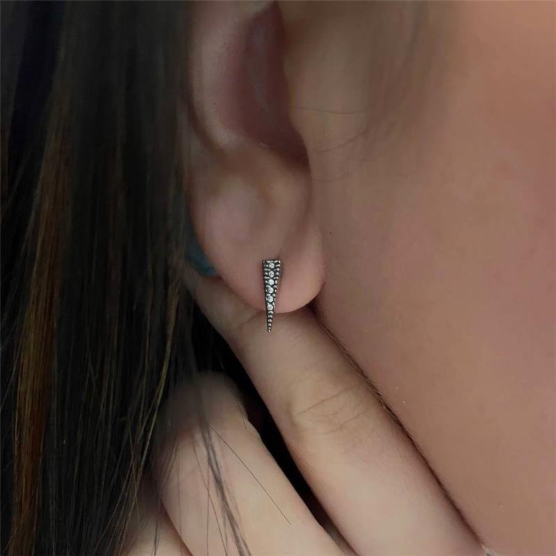 BRINCO PRATA 925 GEOMÉTRICO TRIANGULAR MÉDIO